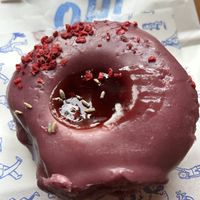 Lavender and raspberry  at Oh Donuts & Coffee in Belfast