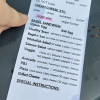 Sandwich options at Baked by Yael in Washington
