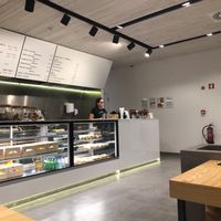 You order and pay for the food at the counter. at Berry Trindade in Porto