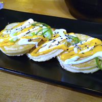 Japanese pancake at Roots & Rolls in Barcelona
