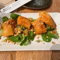 Crunchy Rolitos at Roots & Rolls in Barcelona