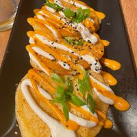 Crepes Okonomiyaki at Roots & Rolls in Barcelona