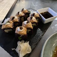 Jumping jack sushi   at Roots & Rolls in Barcelona