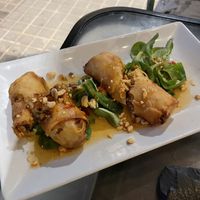 Spring rolls  at Roots & Rolls in Barcelona