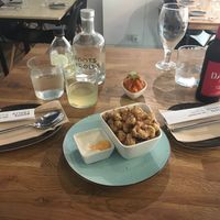 Cauliflower popcorn  at Roots & Rolls in Barcelona