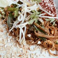 Vegan pad Thai   at Roots & Rolls in Barcelona