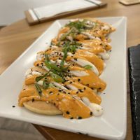 Okonimoyaki  at Roots & Rolls in Barcelona