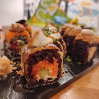 Sushi at Roots & Rolls in Barcelona