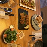 Our starters   at Roots & Rolls in Barcelona