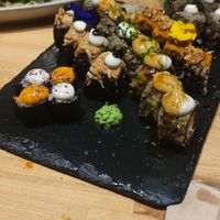 Degustación / Mix of different ones at Roots & Rolls in Barcelona