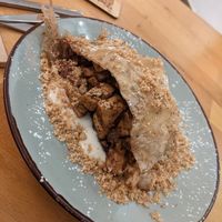 Apple Strudel at Roots & Rolls in Barcelona