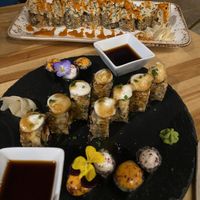 Sushi  at Roots & Rolls in Barcelona