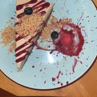 Cheeses cake   at Roots & Rolls in Barcelona