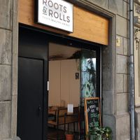 Facade at Roots & Rolls in Barcelona