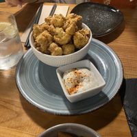 Cauliflower popcorn  at Roots & Rolls in Barcelona