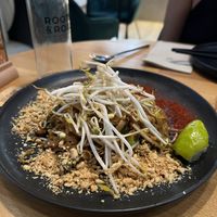 Pad thai  at Roots & Rolls in Barcelona