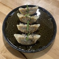 Gyozas  at Roots & Rolls in Barcelona
