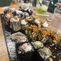 Mix sushi plate  at Roots & Rolls in Barcelona