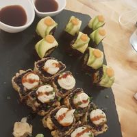 Sushi mix at Roots & Rolls in Barcelona