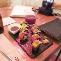 Vegan sushi! ❤️ at Roots & Rolls in Barcelona