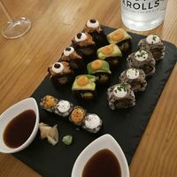 Parte del menú degustación at Roots & Rolls in Barcelona