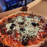 The vegan pizza at Franco Manca in Bath