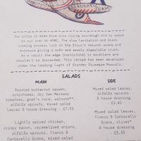 Salads at Franco Manca in Bath