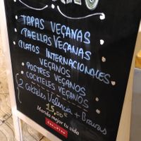 Menu at Restaurante Vegano Tierra Madre in Valencia