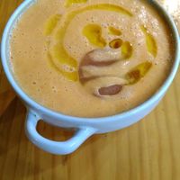 Gaspacho at Restaurante Vegano Tierra Madre in Valencia