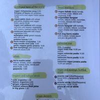 Corona/ Covid-19 Card August 2020 at Restaurante Vegano Tierra Madre in Valencia