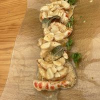 Vegan gambas with garlic  at Restaurante Vegano Tierra Madre in Valencia