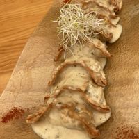 Dumplings at Restaurante Vegano Tierra Madre in Valencia