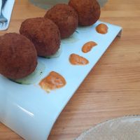Vegan croquettes... amazing! at Restaurante Vegano Tierra Madre in Valencia