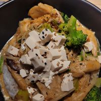 Vegan Rice with plant based protein and tofu at UDON in Escaldes-engordany