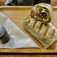 çig köfte wrap  at Veggi Station in Ludwigsburg