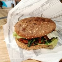 Cig cöfte Burger at Veggi Station in Ludwigsburg