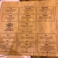 Cocktail Menu- Happy Hour at Pergamon Restaurant in Jerusalem