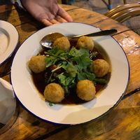 Fried rice balls at Pergamon Restaurant in Jerusalem