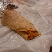 Vega wrap take-away at Abay Blue Nile Taste of Ethopia in Haarlem