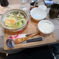 Vegan hot pot (miso) at Peace Kawaguchiko in Yamanashi