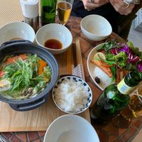 Vegan hot pot and special curry  at Peace Kawaguchiko in Yamanashi