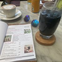 Black detox lemonade - very Tasty!! at Terra in 