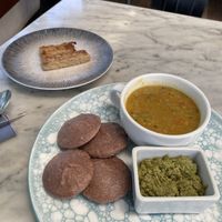 south Indian plate/IDLI + tempeh (wow)  at Terra in 