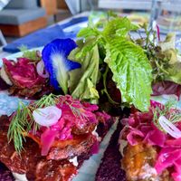 Smoked papaya salmon at Terra in 