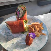 Jackfruit wrap! at Terra in 