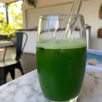 cold-pressed kale at Terra in 