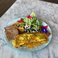 tofu omelette with gf bread (upon request) at Terra in 