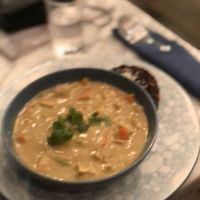 Thai green curry with tempeh and activated rice at Terra in 