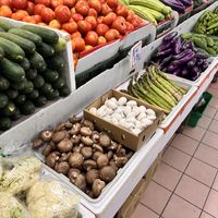 Veggies on display  at Woodlands North Plaza - Vegetable Stall in North Singapore