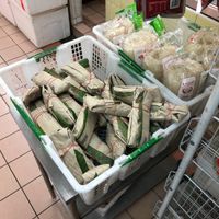 Freshly made tempeh. 40 cents each at Noodle Stall in North Singapore